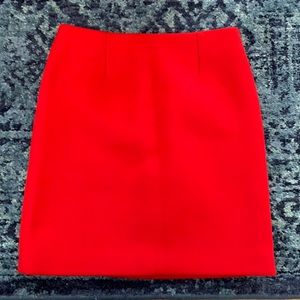 Stella McCartney Red Wool Mini Skirt